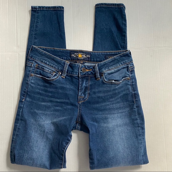 Lucky Brand Denim - Lucky Brand Lolita Skinny lightly distressed jeans